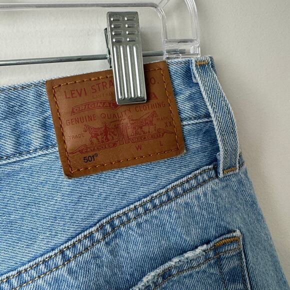Levi's Premium 100% Cotton 501 Women's Jean High Rise Shorts Size 30 - Picture 4 of 11